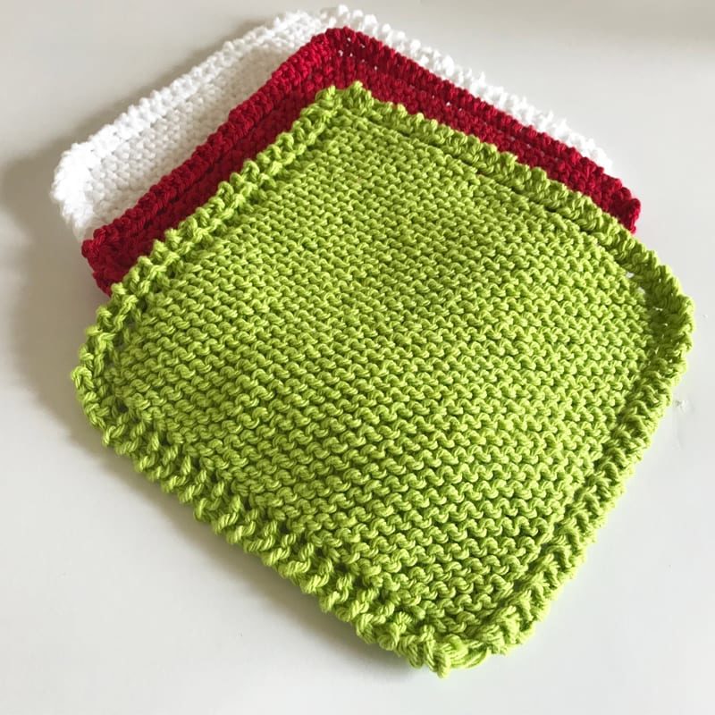 Easy Knit Dishcloth Pattern