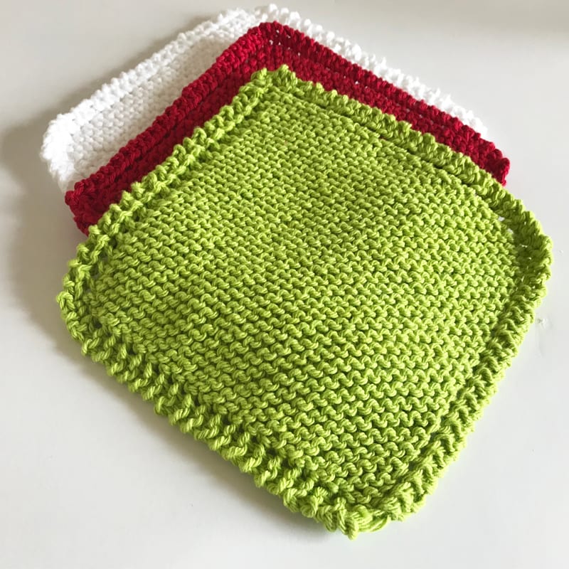 Learn to Knit - Simple Dishcloth - Knitting for Beginners 