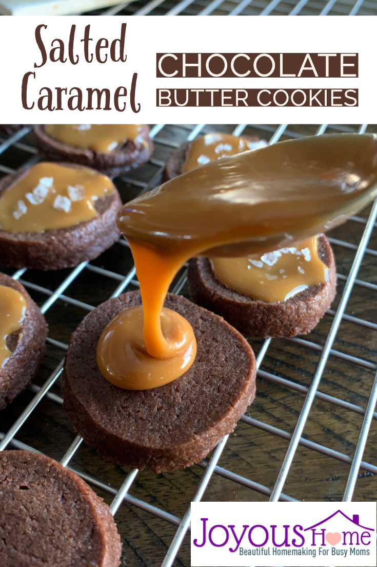 Salted Caramel Chocolate Butter Cookies