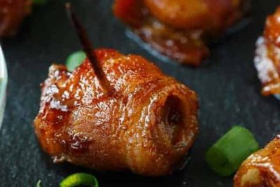 Bacon Wrapped Water Chestnuts Appetizer Recipe