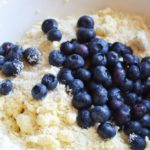 Use fresh blueberries in scones