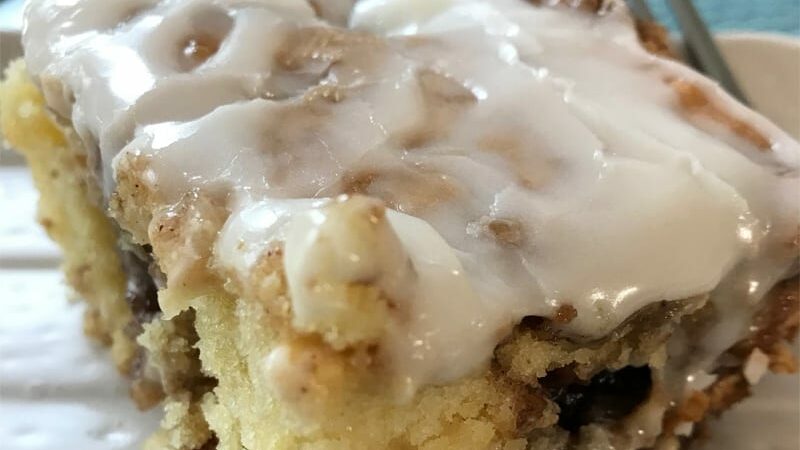 Anytime Cinnamon Roll Cake