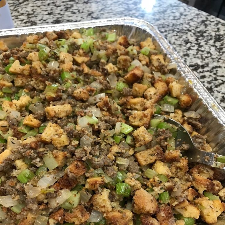 Fresh Homemade Cornbread Stuffing