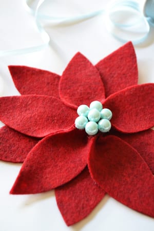 Make an Easy Poinsettia Ornament