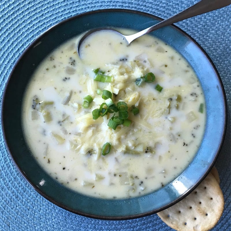 You are currently viewing Creamy Broccoli Potato Cheddar Soup