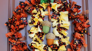 Simple Fall Fabric Wreath