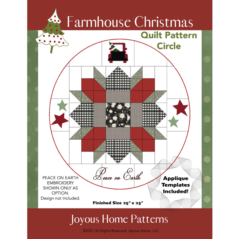 Farmhouse Threads 2022 Christmas Pdf Pinterest Farmhouse Christmas Quilt Pattern - Joyous Home