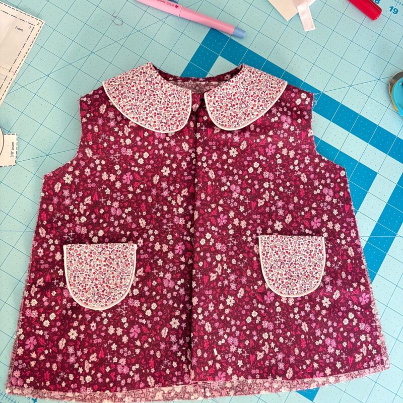 How to Sew a Child's Dress Collar with Piping 1 How to sew a dress collar