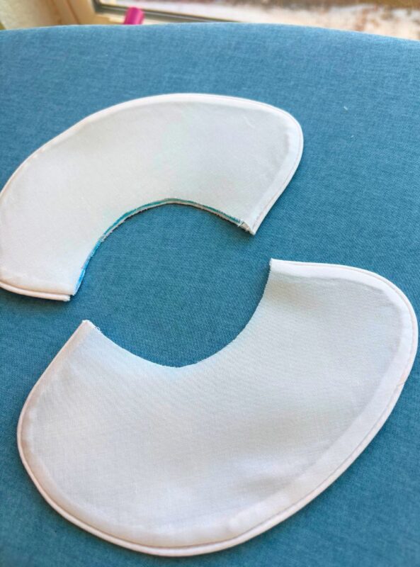 How to Sew a Child's Dress Collar with Piping 10 Piping on child's dress collar